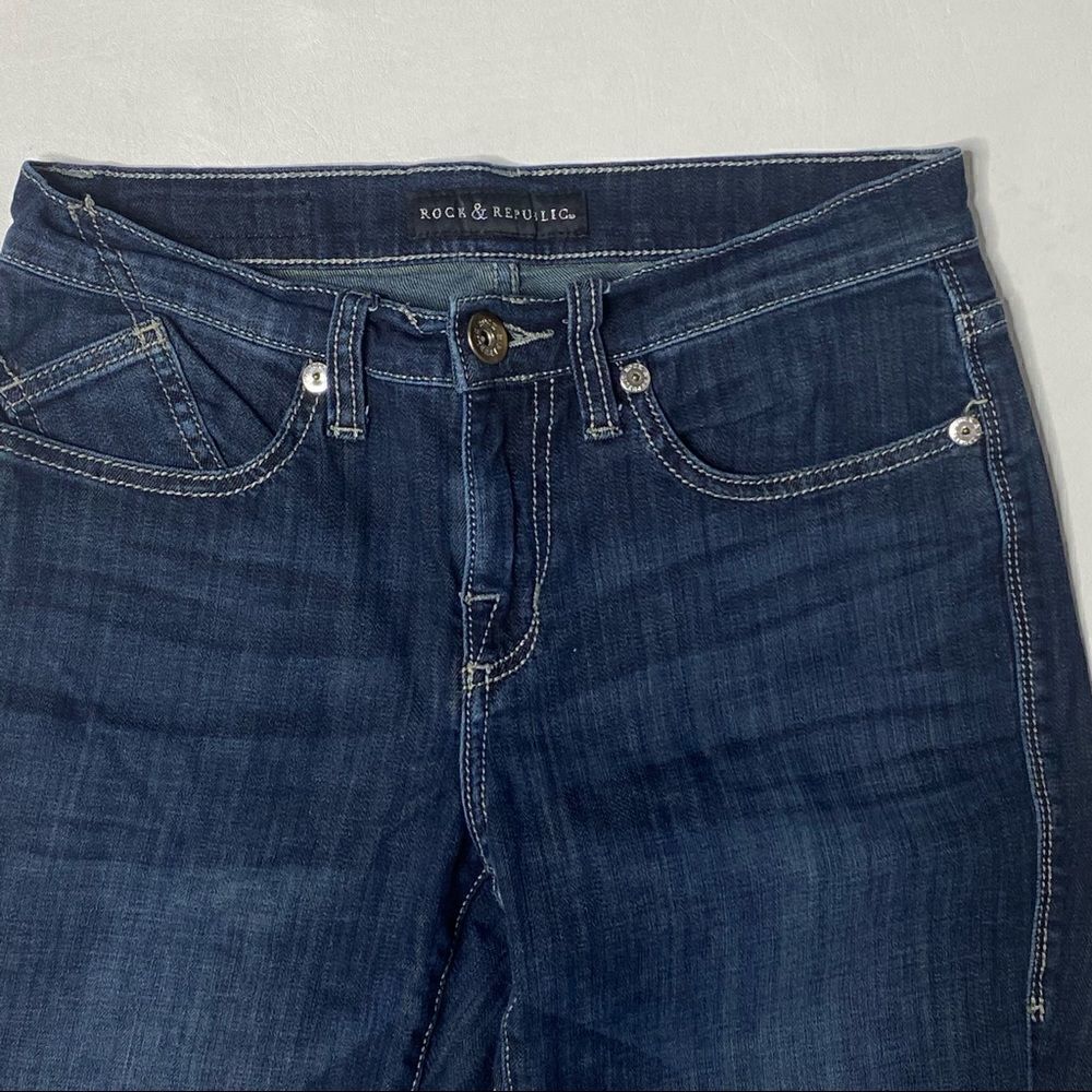 Rock & Republic | Denim Mid Rise Kendall Capri’s - Picture 4 of 9